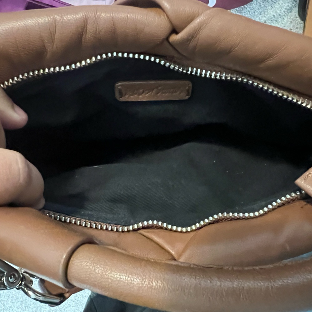 & Other Stories Braided Leather Crossbody Bag Brown - Picture 5 of 6